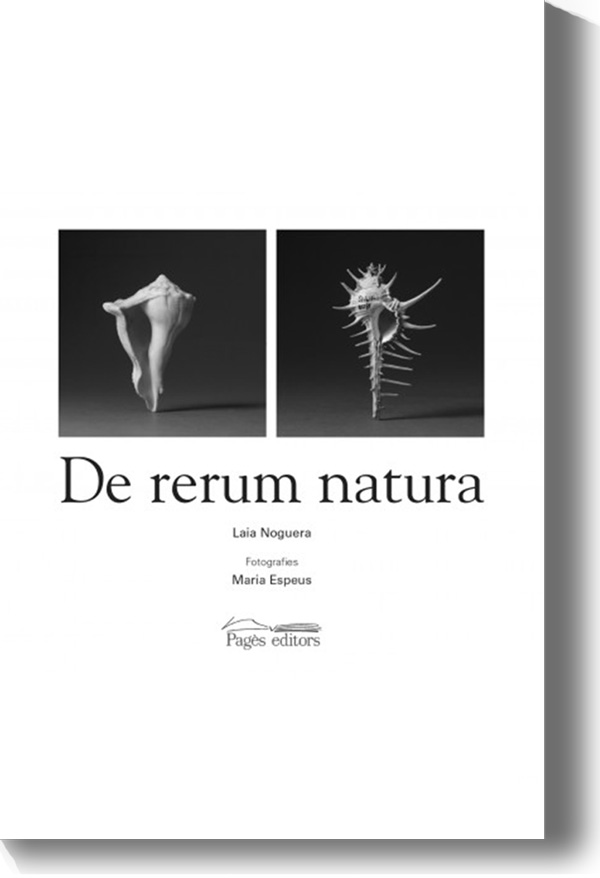 Portada del libro de poesía y fotografía De rerum natura, de Laia Noguera y Maria Espeus